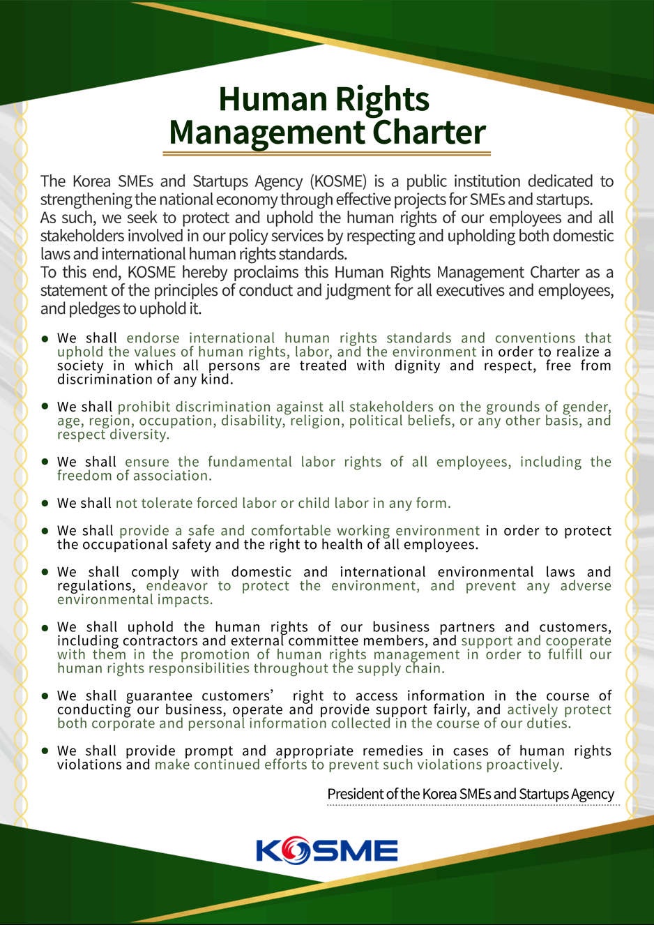 Human Rights Management Charter image